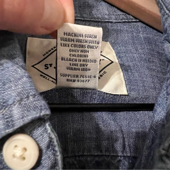 St Johns Bay Men’s Denim Shirt M - Picture 8 of 8